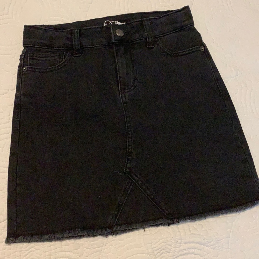 Art Class black denim skirt